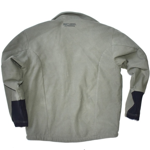 Drift Creek Outdoors fleece outerwear jacket army green sage - Picture 8 of 10